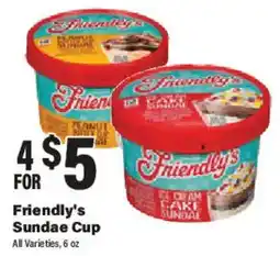 Big Y Friendly's Sundae Cup offer