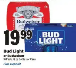 Big Y Bud Light or Budweiser offer