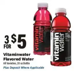Big Y Vitaminwater Flavored Water offer