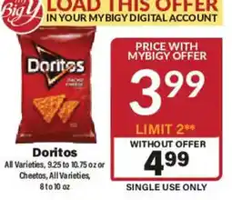 Big Y Doritos offer