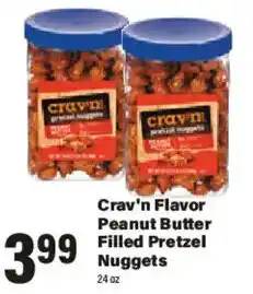 Big Y Crav'n Flavor Peanut Butter Filled Pretzel Nuggets offer