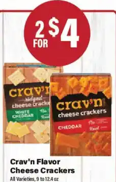 Big Y Crav'n Flavor Cheese Crackers offer