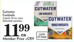 Pavilions Cutwater Cocktails offer