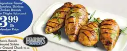 Pavilions Signature Farms boneless, skinless chicken breasts or thighs value pack offer