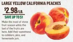 Central Market Large yellow california peaches offer