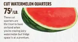 Central Market Cut Watermelon Quarters offer