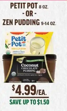 Central Market Petit Pot or Zen Pudding offer
