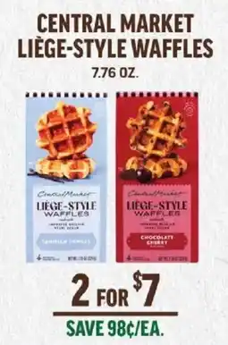 Central Market Central Market liege-style waffles offer
