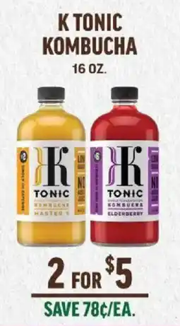 Central Market K Tonic Kombucha offer