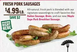 Central Market Fresh Pork Sausages offer