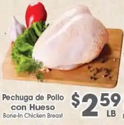Arteagas Food Center Bone-In Chicken Breast offer