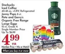 Pavilions Starbucks Iced Coffee offer