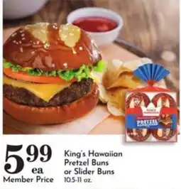 Pavilions King's Hawaiian Pretzel Buns or Slider Buns offer