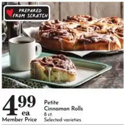 Pavilions Petite Cinnamon Rolls offer