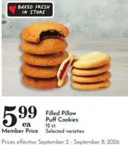 Pavilions Filled Pillow Puff Cookies offer