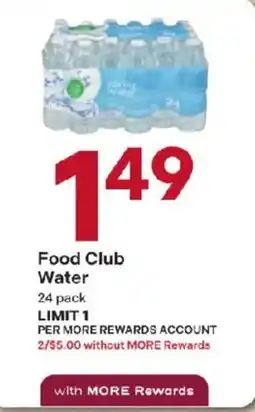 Coborn's Food Club Water offer