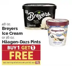 Harris Teeter Breyers Ice Cream or Häagen-Dazs Pints offer