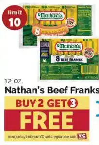Harris Teeter Nathan's Beef Franks offer
