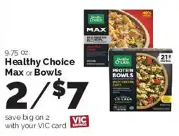 Harris Teeter Healthy Choice Max or Bowls offer