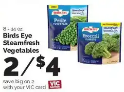 Harris Teeter Birds Eye Steamfresh Vegetables offer