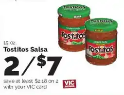 Harris Teeter Tostitos Salsa offer