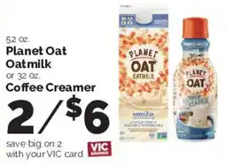 Harris Teeter Planet Oat Oatmilk or Coffee Creamer offer