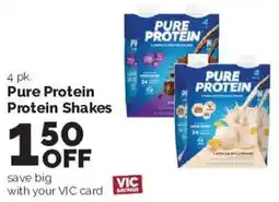 Harris Teeter Pure Protein Protein Shakes offer