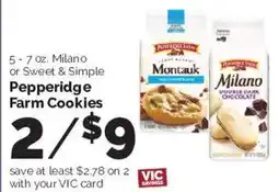 Harris Teeter Pepperidge Farm Cookies offer