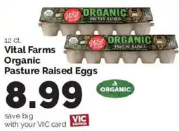 Harris Teeter Vital Farms Organic Pasture Raised Eggs offer