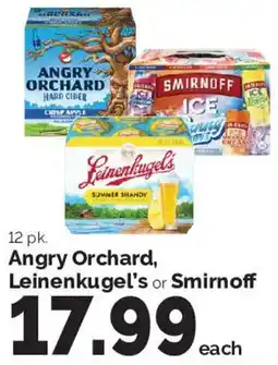 Harris Teeter Angry Orchard, Leinenkugel's or Smirnoff offer