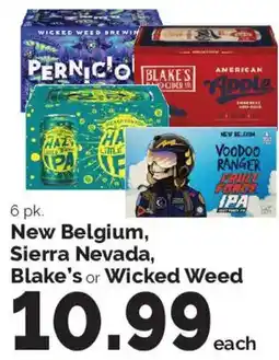 Harris Teeter New Belgium, Sierra Nevada, Blake's or Wicked Weed offer