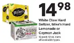 Coborn's White Claw Hard Seltzer, Mike's Hard Lemonade or Cayman Jack offer