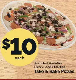 Harris Teeter Fresh Foods Market Take & Bake Pizzas offer