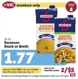 Harris Teeter Swanson Stock or Broth offer
