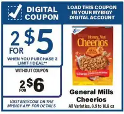 Big Y General Mills Cheerios offer