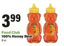 Big Y Food Club 100% Honey Bear offer