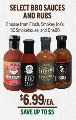 Central Market Select Bbq Sauces And Rubs offer