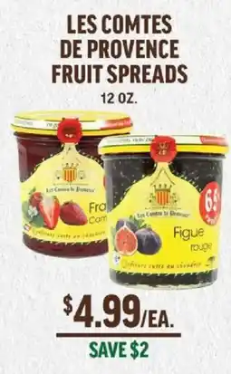 Central Market Les Comtes de Provence fruit spreads offer