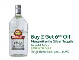 Publix Margaritaville Silver Tequila offer