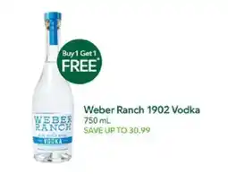 Publix Weber Ranch 1902 Vodka offer