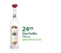 Publix Una Vodka offer