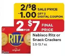 Coborn's Nabisco Ritz or Snack Crackers offer