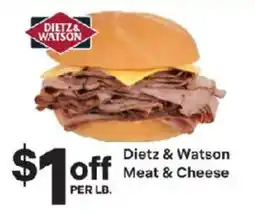 Coborn's Dietz & Watson Meat & Cheese offer