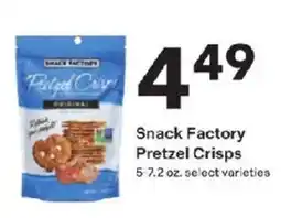 Coborn's Snack Factory Pretzel Crisps offer