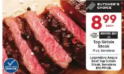 Coborn's Butcher's Choice Hereford Beef Top Sirloin Steak offer