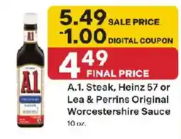 Coborn's A.1. Steak, Heinz 57 or Lea & Perrins Original Worcestershire Sauce offer