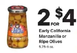 Coborn's Early California Manzanilla or Ripe Olives offer