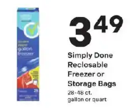 Coborn's Simply Done Reclosable Freezer or Storage Bags offer