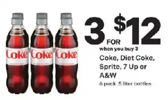 Coborn's Coke, Diet Coke, Sprite, 7 Up or A&W offer