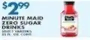 Associated Minute Maid Zero Sugar Drinks offer